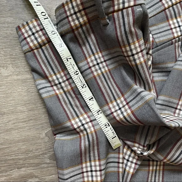 *J Crew Peyton Pant in Bronzed Ochre Rust Plaid - Picture 11 of 12